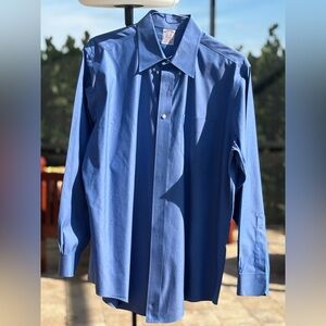Brooks Brothers | Classic Blue Dress Shirt | 16½ – 35